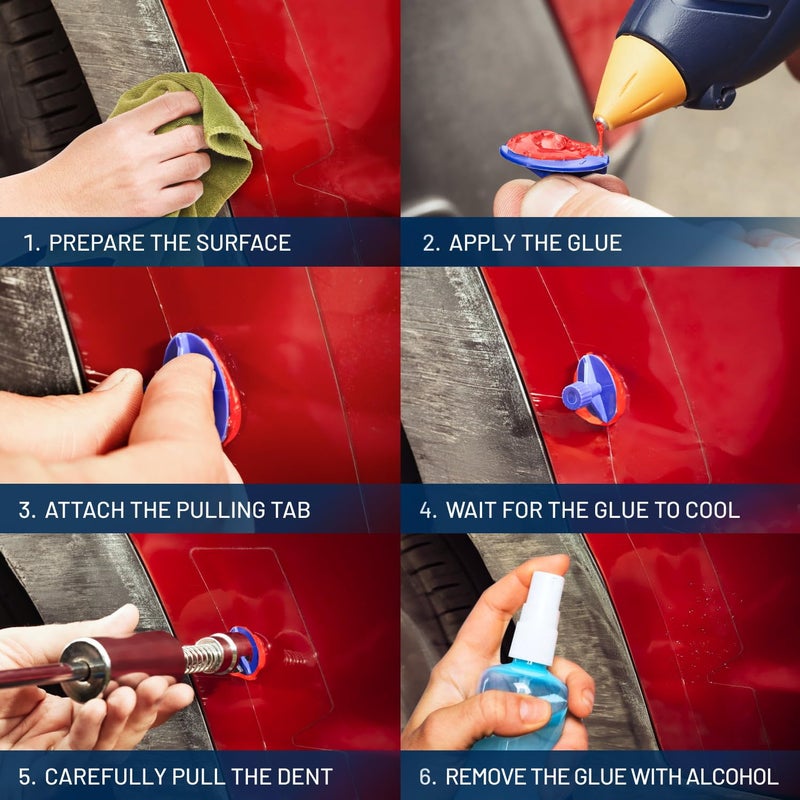 DentOut Monstrous Red Glue Sticks - 10 Pack for Paintless Dent Repair - Image 4