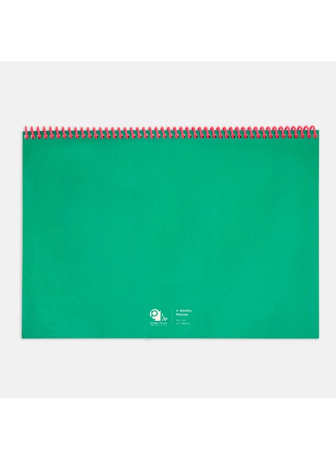 PK Design Contrasting Set Weekly Planners: Green - Image 3