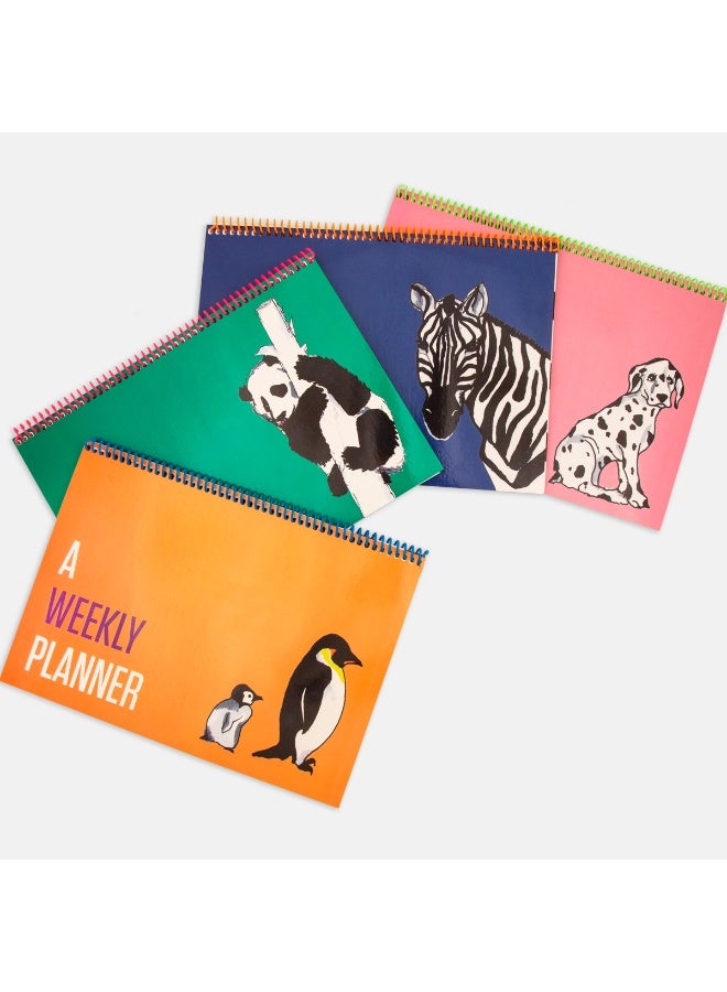 PK Design Contrasting Set Weekly Planners: Green - Image 4