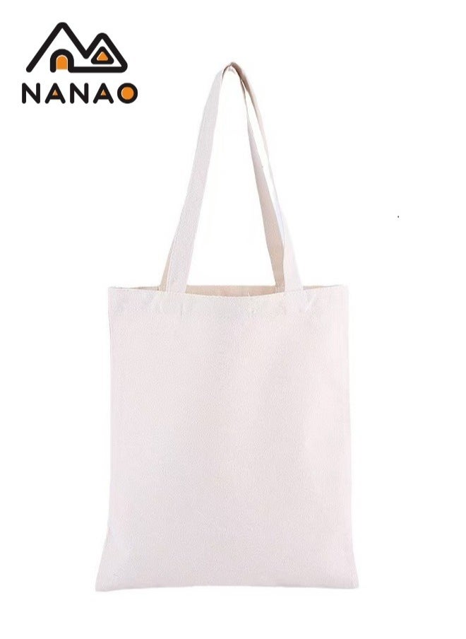 NANAO Blank Canvas Tote Bags Bulk Shopping Bag for Crafts with a PTFE Teflon Sheet DIY Reusable Grocery Bag  - Image 1
