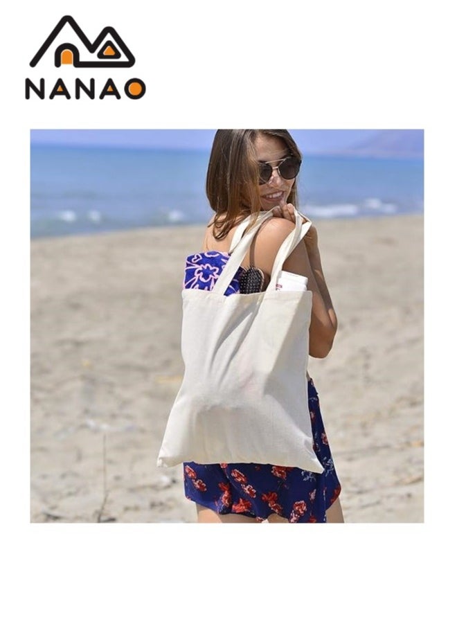 NANAO Blank Canvas Tote Bags Bulk Shopping Bag for Crafts with a PTFE Teflon Sheet DIY Reusable Grocery Bag  - Image 5