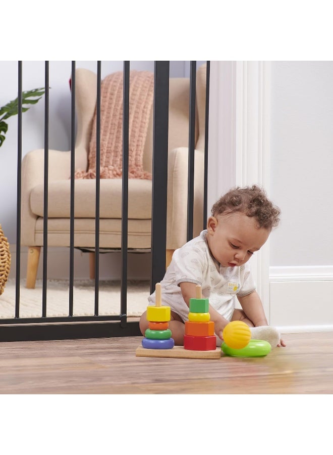 Regalo Home Accents Extra Wide Walk Thru Baby Gate, Includes Décor Hardwood, 4-Inch Extension Kit, 4-Inch Extension Kit, 4 Pack of Pressure Mount Kit and 4 Pack of Wall Cups and Mounting Kit - Image 3
