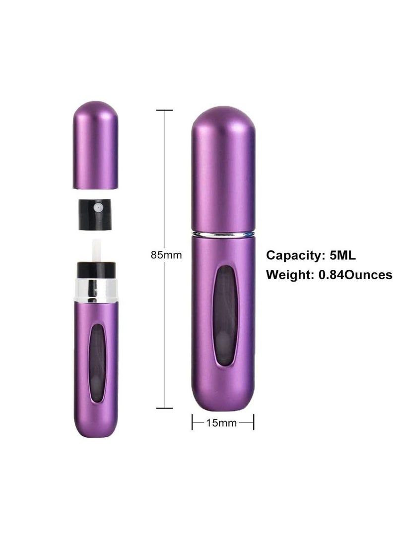 FEND Perfume Bottle,Refillable Perfume Atomizer Mini Perfume Bottles Travel Fragrance Empty Spray Bottle, Fits In Your Purse, Pocket or Luggage (Pack of 1) Violet  - Image 3