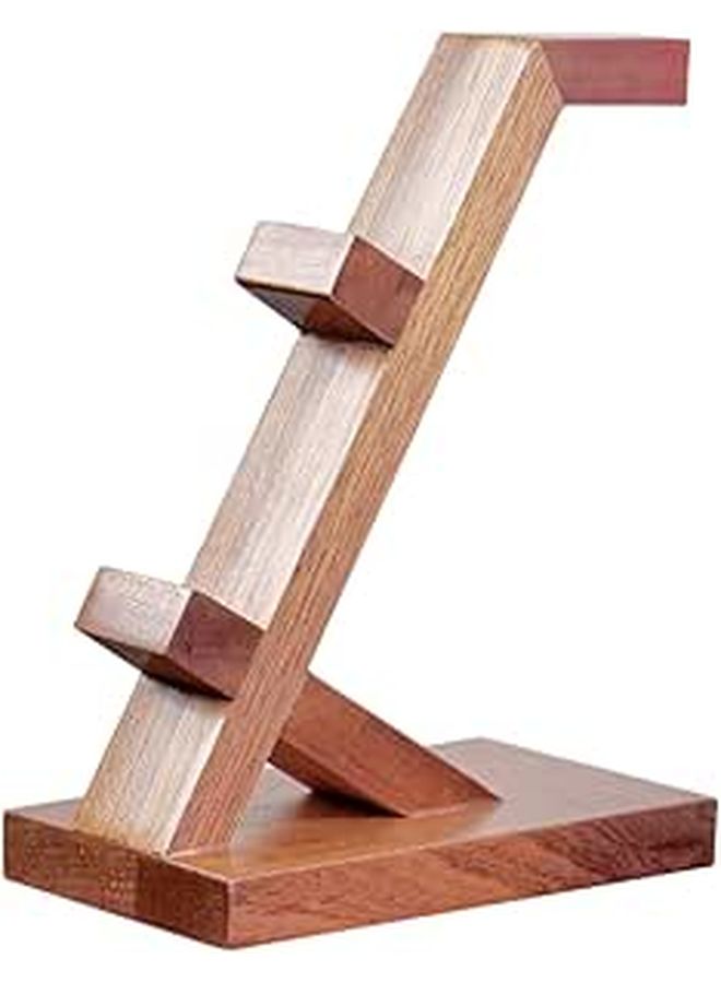 Multi Functional Wooden Controller Holder Stand For Game Accessories Sturdy Ergonomic Brown - Image 1