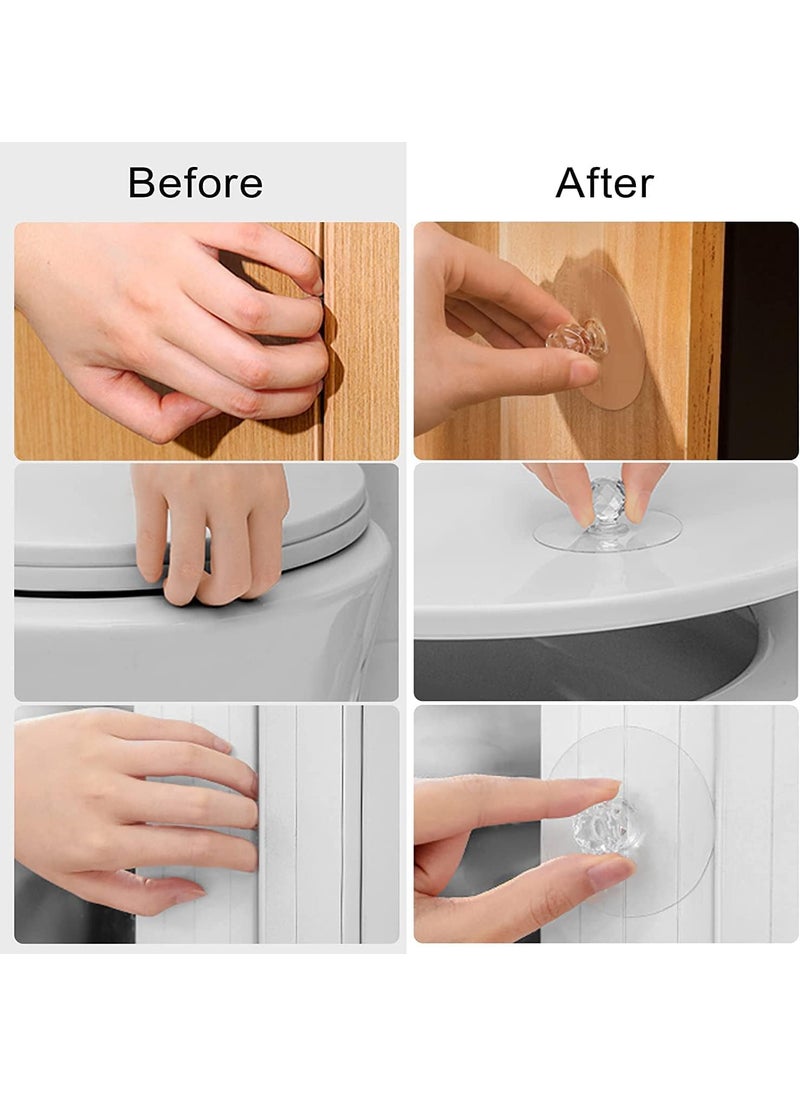 Maahixa Maahixa 10 Pcs Diamond Crystal Shaped Strong Sticker Sticky Heavy Duty Wall Hooks for Hanging HomeKitchen Bathroom Key Frame Holders Pack of 10  - Image 3