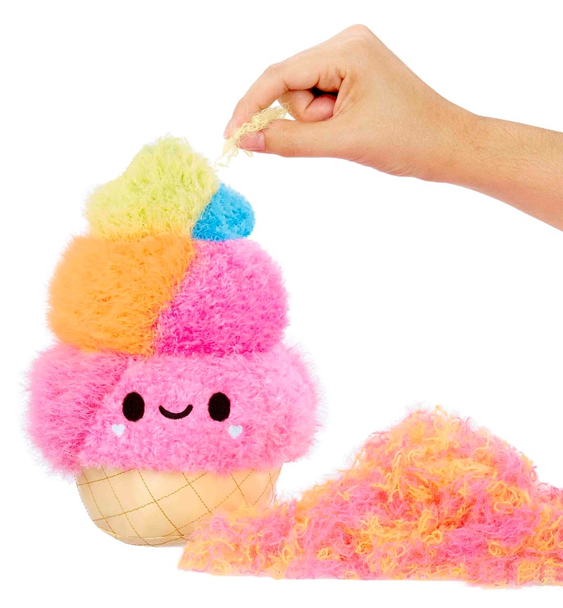 Fluffie Stuffiez Ice Cream Small Collectible Feature Plush Surprise Reveal Unboxing with Huggable ASMR Fidget DIY Fur Pulling Ultra Soft Fluff - Image 2