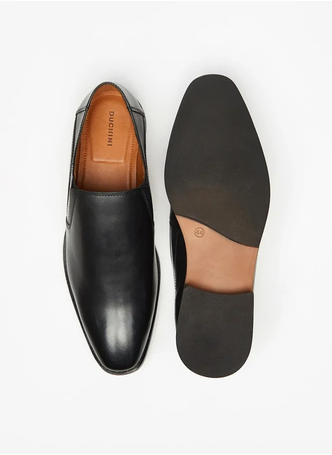 دوتشيني Men's Solid Slip-On Loafers