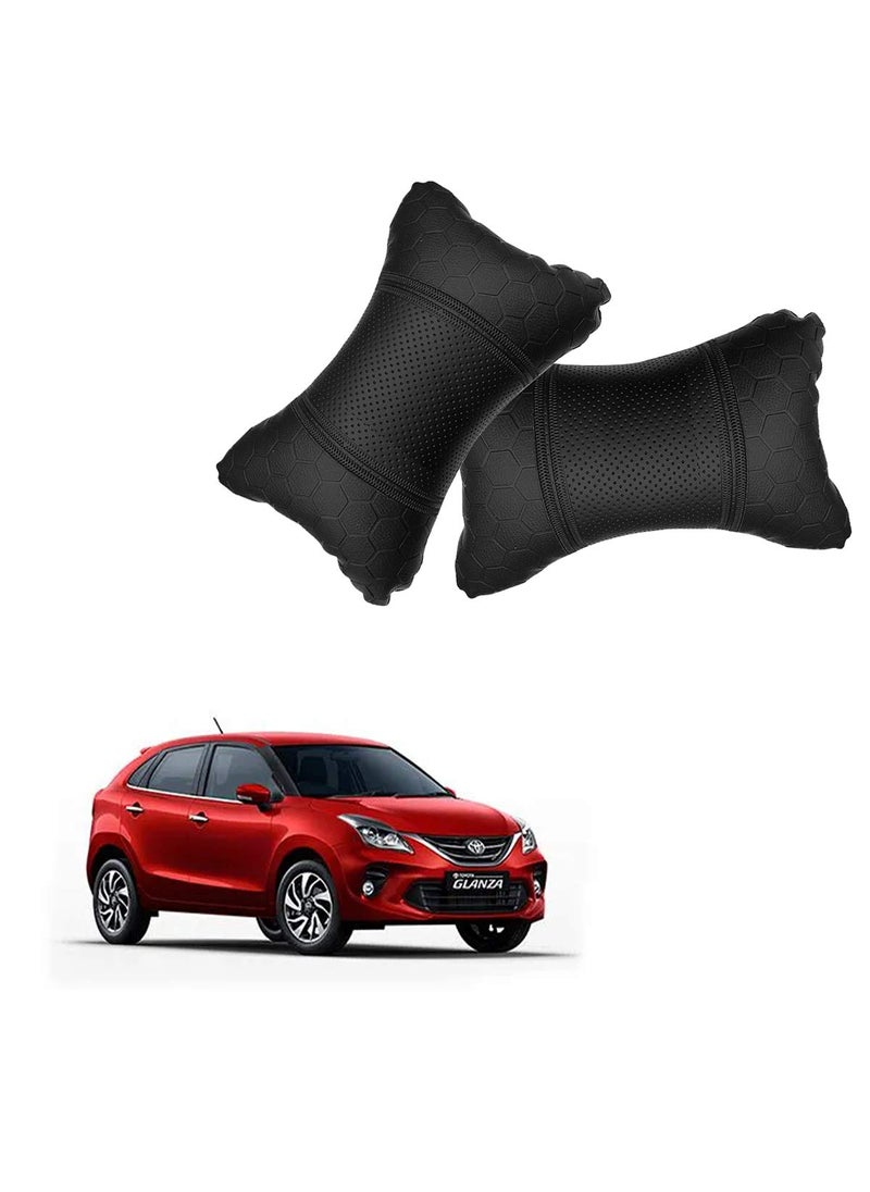 Adroitz Adroitz Black Universal Neck Rest Pillow Faux Leather Material in Football Design for All Cars_1685  - Image 1
