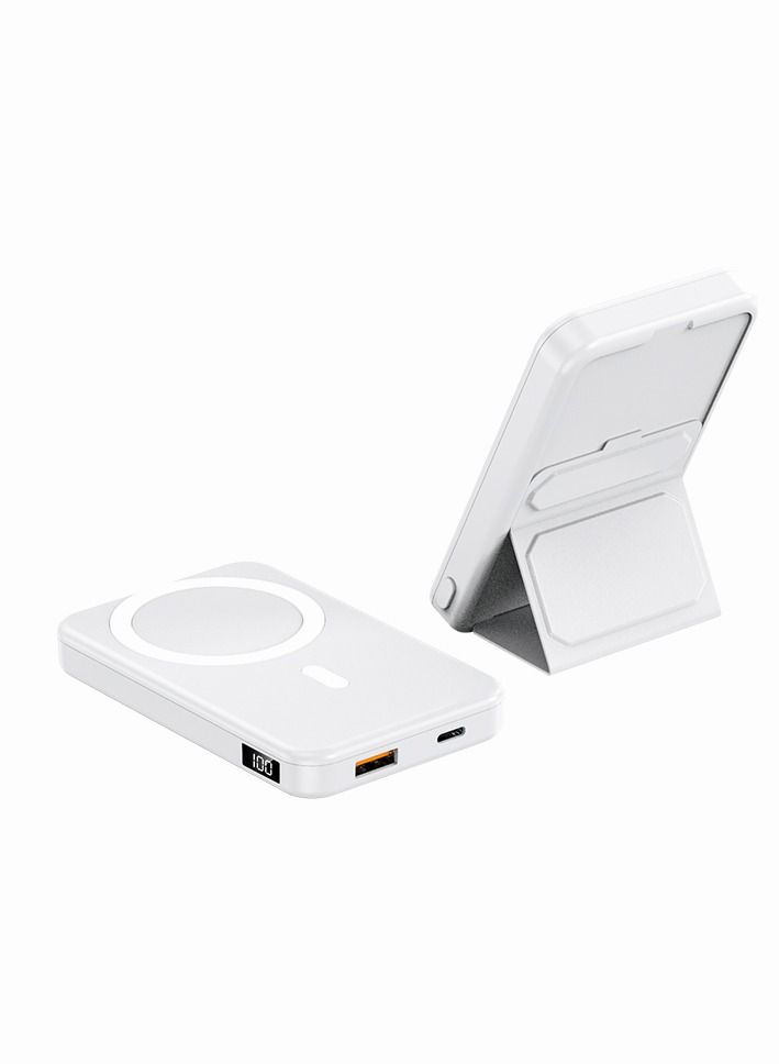 GULFLINK Magnetic Portable Power Bank Charger for Apple iPhone 15/14/13 Series 10000mah White  - Image 1
