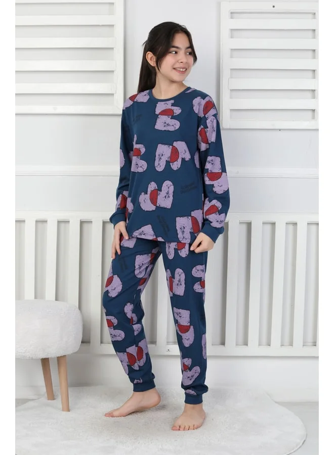 zuzunga Tangled Hearts Pattern Girl's Pajama Set 8-13.