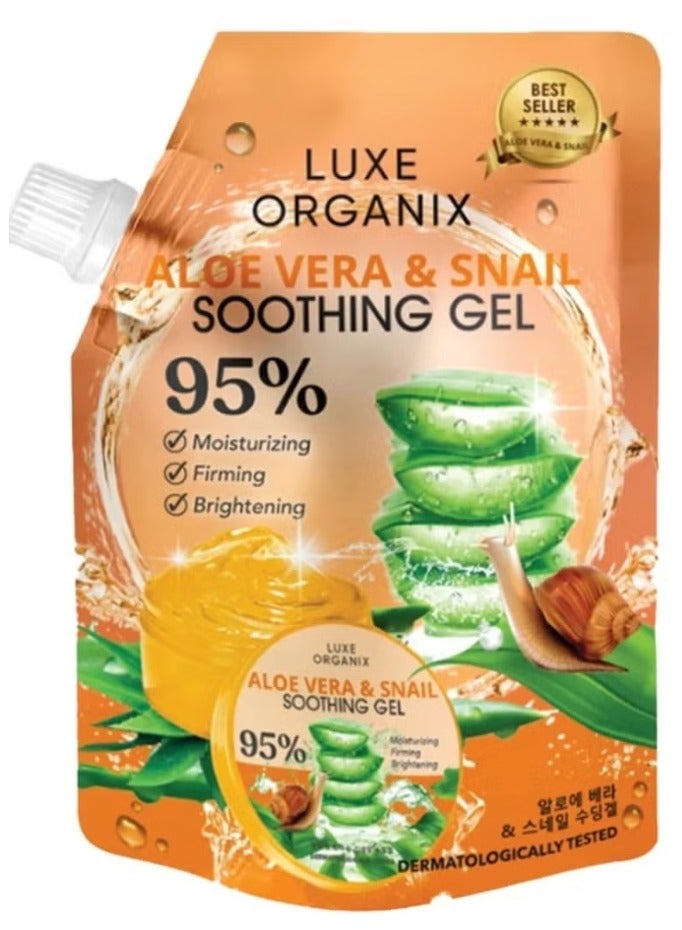 LUXE ORGANIX Aloe Vera & Snail Soothing Gel 100ml