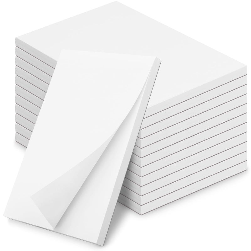 Hoiny Note Pads 4x6 Inch 12 Pack Blank Scratch Pads for Writing 50 Sheets Per Memo Pad for Jotting Down Quick Notes White Pad of Paper for Grocery Shopping Lists Tear off Notepad Small Server Notebook - Image 2