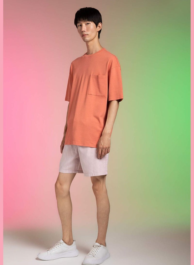 DeFacto Regular Fit Tie Waist Bermuda Shorts  - Image 2