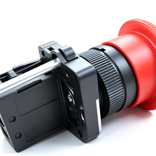 mxuteuk 2pcs 22mm 2 NC Red Mushroom Emergency Stop Push Button Switch AC 660V 10A, 1 Year Warranty HB2-ES544 - Image 4