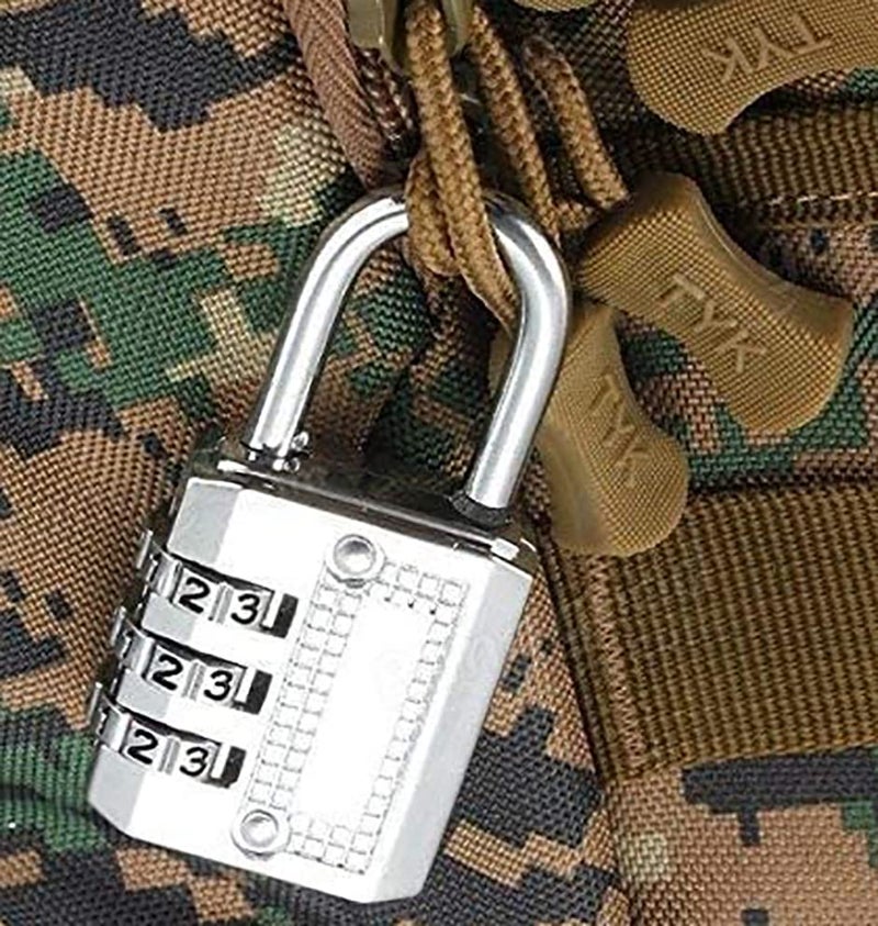 GLUN GLUN Small Luggage Lock 3 Dialer Rechangable Number Lock for Luggage Suitcase Bag Travel Bags Combination Pad Lock  - Image 2