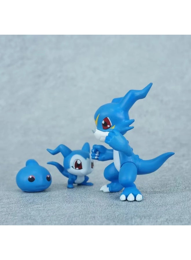 6cm Digimon Veemon Figure Digimon Adventure 02 Anime Figure Chicomon Figures - Image 3