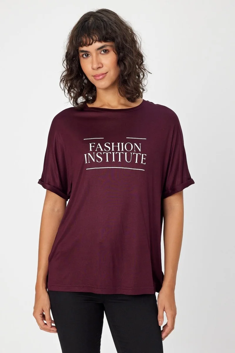 Alexander Gardi Crew Neck Printed Slit T-Shirt (B24-00212)