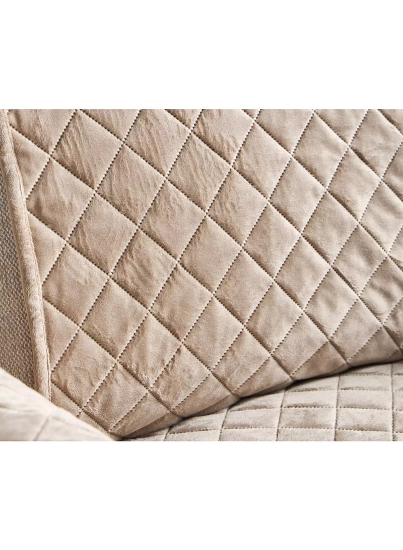 Kimaya Reversible Recliner Sofa Chair Cover, Recliner Slipcover, Recliner Protector (Large, New Chocolate/Beige) - Image 5
