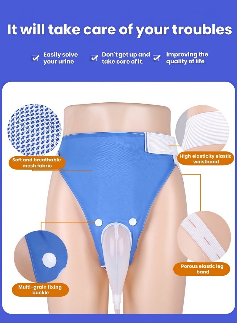 Reusable Silicone Urine Collector with Portable Wearable Urinary Drainage Bag System Wearable Washable Urinal Collector for wonmen while Sleeping Bed Patients - Image 2