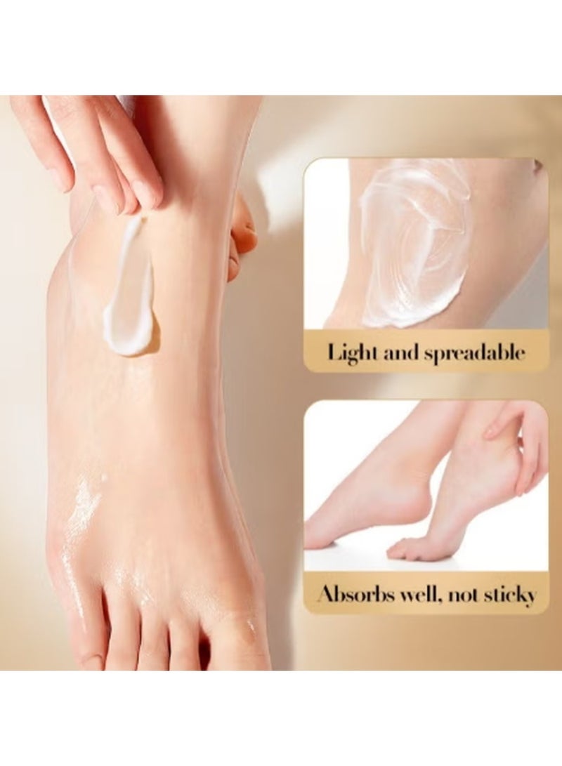 SADOER Collagen Foot Cream 60g – Deep Nourishing & Moisturizing Cream for Dry, Cracked Heels | Soft, Smooth & Whitening Foot Care - Image 4