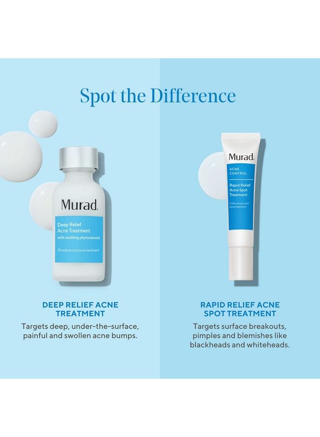 Murad Deep Relief Acne Treatment Acne Control Max Strength 2% Salicylic Acid Healing Treatment For Deep Uncomfortable Cystic Acne 1 Fl Oz  - Image 5