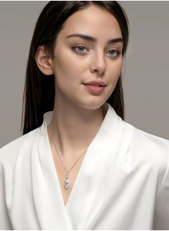AWNL Women’ Necklace Sparking Drop Shaped Pendant With Zirconia Gift for Wife Girlfriend Wife  - Image 3