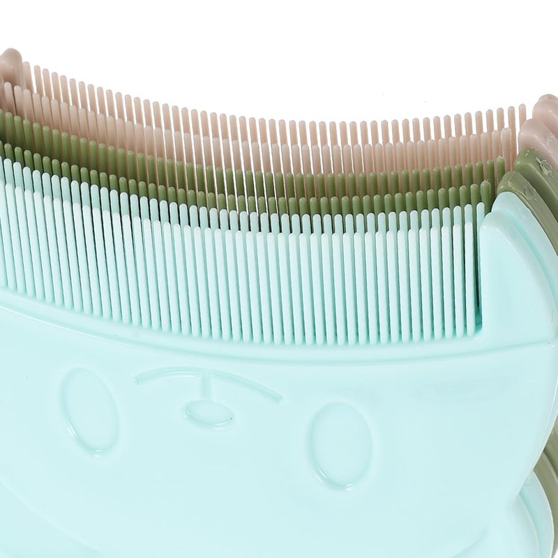 6pcs Fine Tooth Combs for Newborns Cradle Cap Brush Lightweight Portable Scalp Hair Styling Accessories for Boys - Image 2