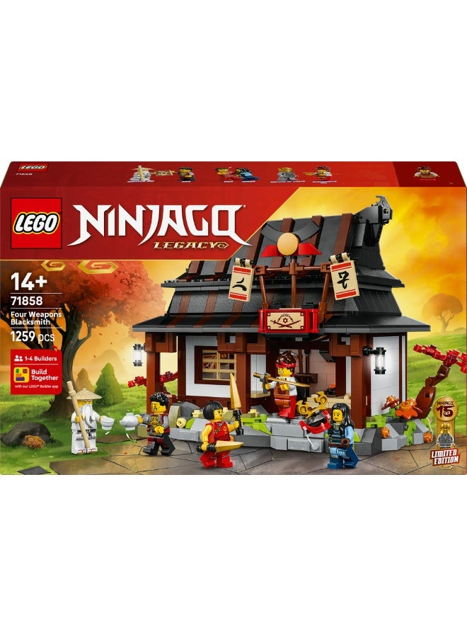 LEGO NINJAGO Four Weapons Blacksmith 15th Anniversary 71858 (Age 14+, 1259 Pieces) - Image 2