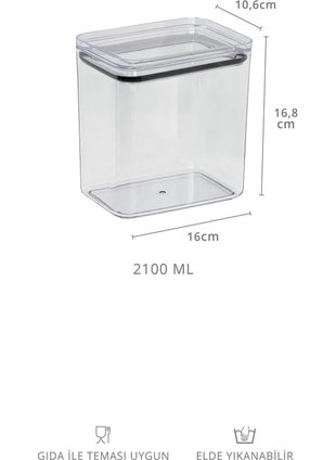 ‎okyanus Home Ocean Home Detergent-Tablet 2 Vacuumed Rectangular 2.1 Lt Storage Container  - Image 2