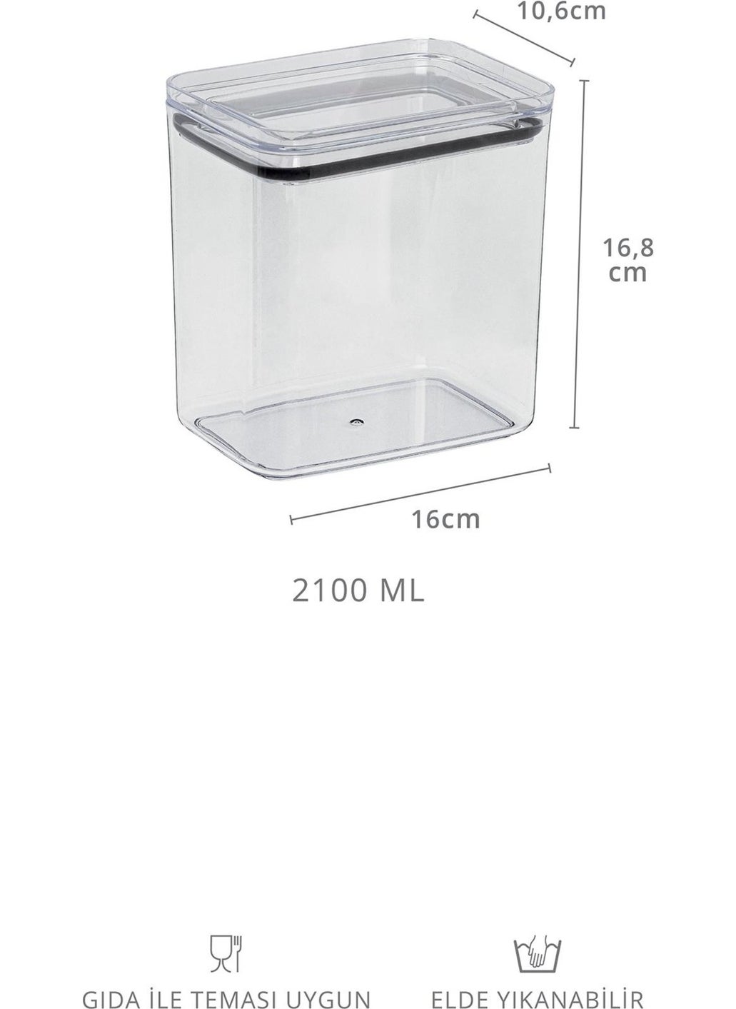 ‎okyanus Home - Ocean Home Detergent-Tablet 2 Vacuumed Rectangular 2.1 Lt Storage Container - Image 1