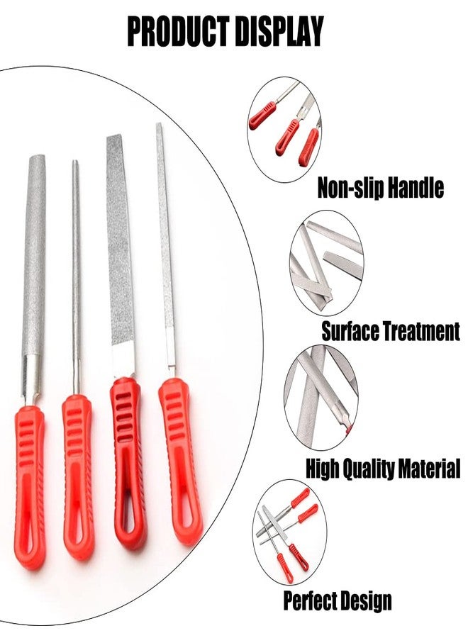 Utoolmart Diamond File 6 Inch Half Round File Diamond Coated Plastic Handle Hand Tool for Grinding Polishing 1Pcs - Image 5