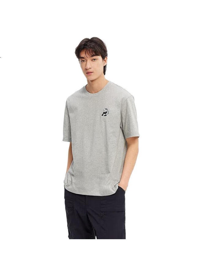 SEMIR Men'S Short Sleeve T-Shirt With Moisture Wicking And Quick Dry, Panda Embroidery, Summer Knitted Casual Wear 109325100226 - Image 1