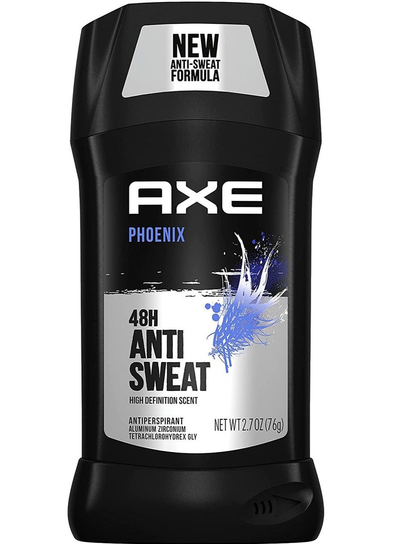 Axe Antiperspirant Stick for Long Lasting Sweat Protection Phoenix Crushed Mint & Rosemary Scent Men's Antiperspirant 48 hours Anti-Sweat 76 GR  V - Image 1