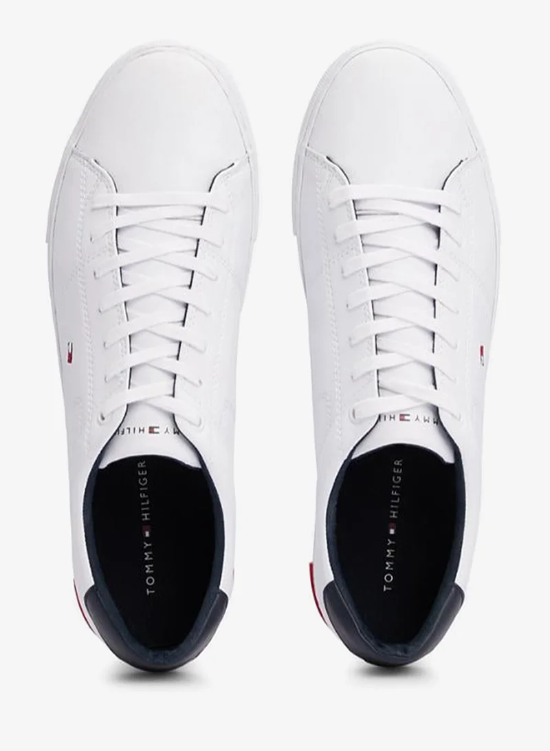 Tommy Hilfiger White Essential Low Top Sneakers for Men | Best Price UAE