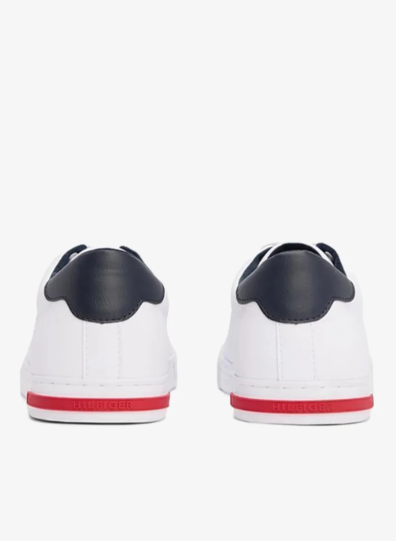 Tommy Hilfiger White Essential Low Top Sneakers for Men | Best Price UAE