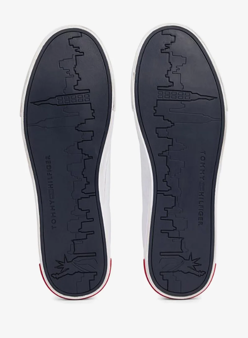 Tommy Hilfiger White Essential Low Top Sneakers for Men | Best Price UAE
