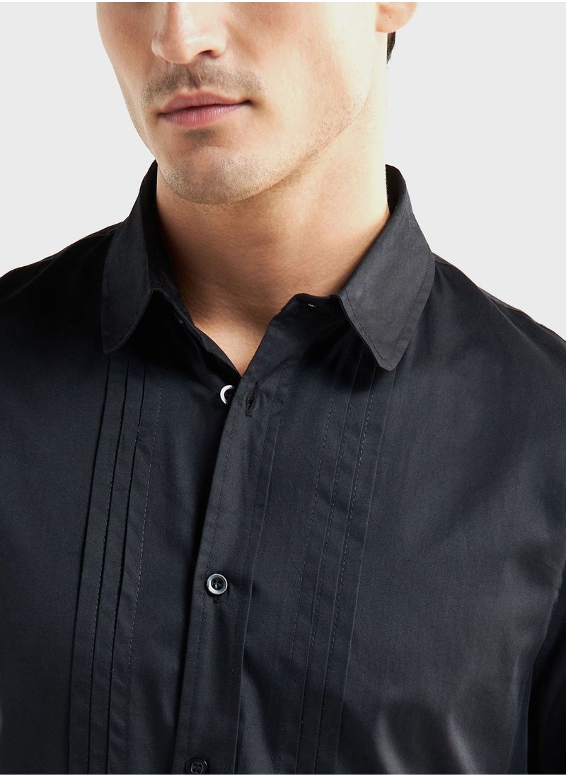 FAV Pleated Regular Fit Shirt  - Image 3