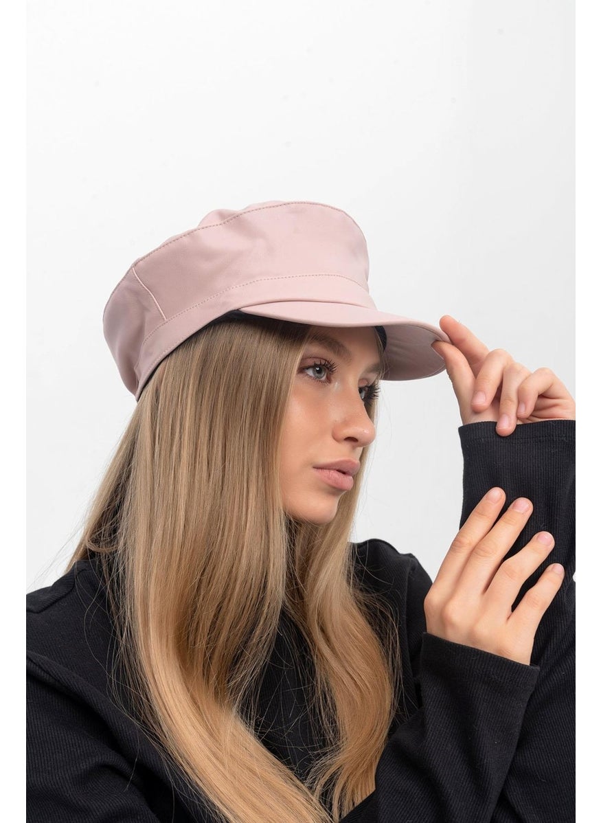 Saria Moda - Saria Fashion Leather Captain Sailor Women Hat - Image 1