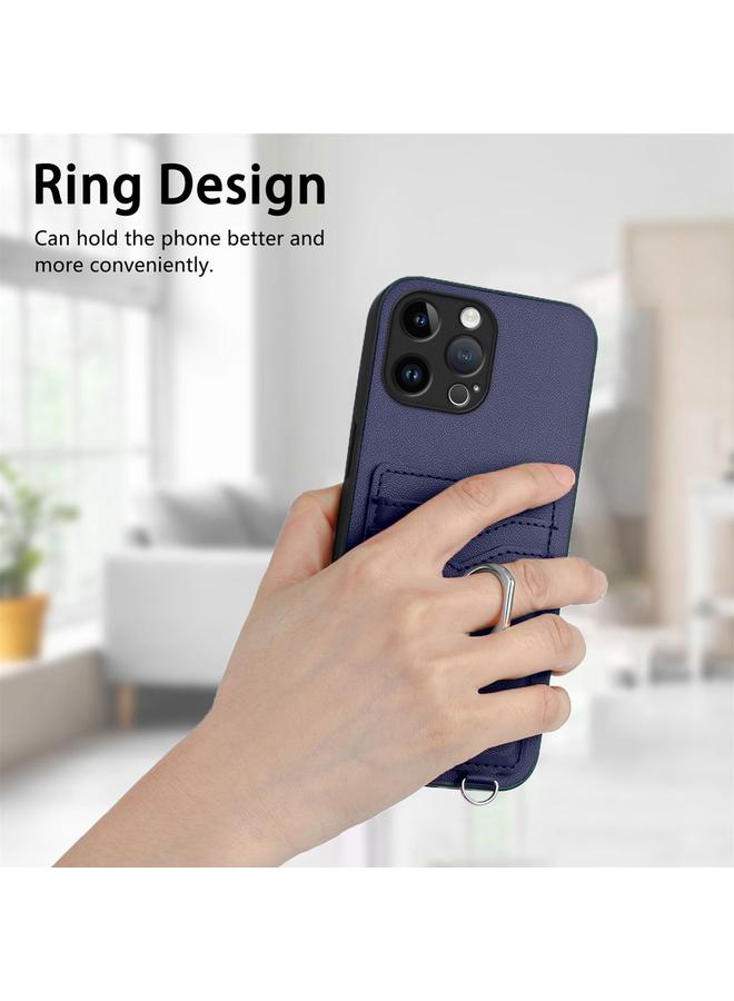 S-TOP Case For iPhone 13 Pro Max R20 Crossbody Rope Ring Card Holder Phone Case - Image 2