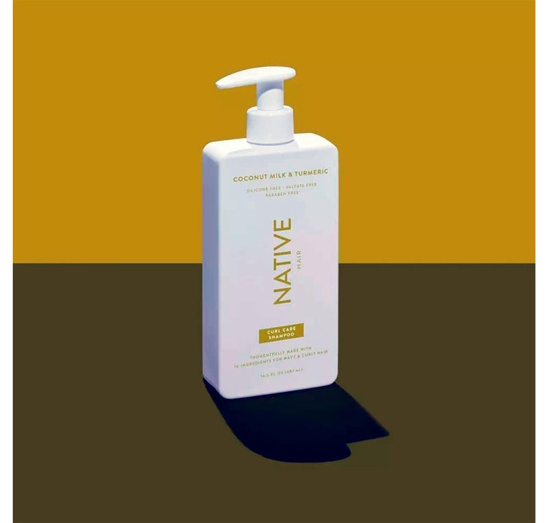 native Curl Care Native Coconut Milk & Turmeric Shampoo and Conditioner (16.5 oz) (Coconut Milk & Tumeric) - Image 3