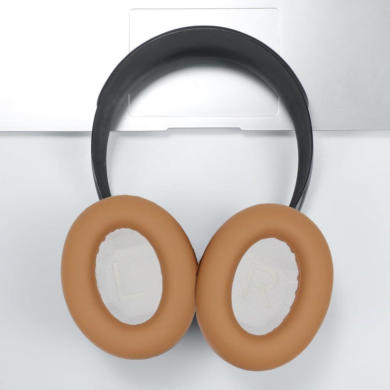 Cypher.V وسادات أذن بديلة، غطاء وسادات للأذن لسماعات Bose 700 المانعة للضوضاء NC700 فوق الأذن (بيج) - Image 5