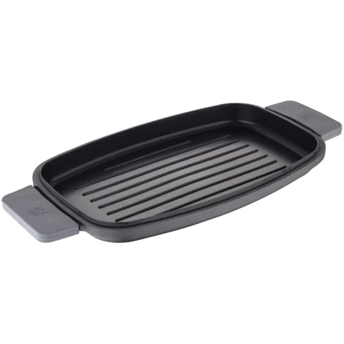 MasterPro By Carlo Cracco  Grill Plate 32X23X3 Cm In DieCast Aluminum With NonStick Coating And SoftTouch Handles - Image 1