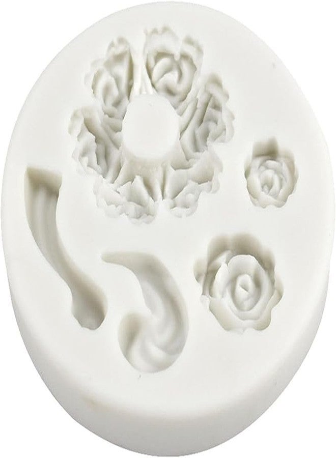 Tnyvm Dessert Mold Food Grade Mini Rose Flower Teapot Mold Durable, Fondant and Gum Paste Molds, Candy Making Supplies - Image 1