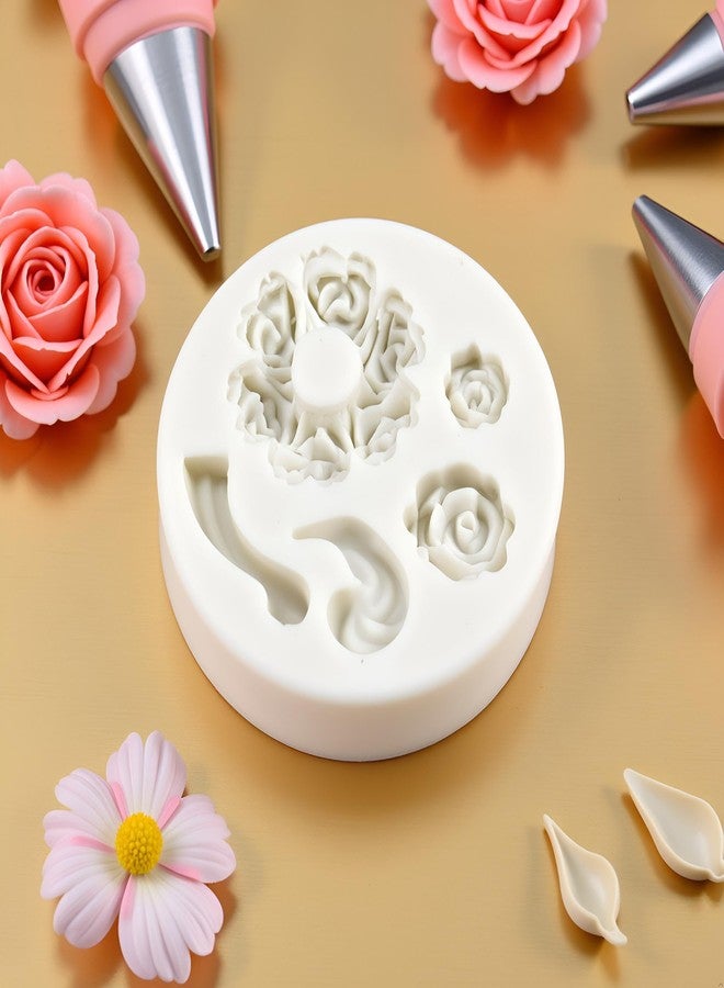 Tnyvm Dessert Mold Food Grade Mini Rose Flower Teapot Mold Durable, Fondant and Gum Paste Molds, Candy Making Supplies - Image 2