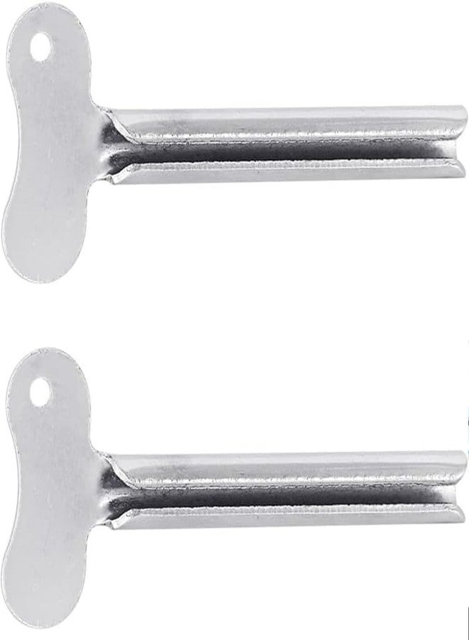Czhotg 2Pcs Stainless-Steel Tube Toothpaste Squeezer Keys Metal Hair Dye Color Key Roller Dispenser Wringer Tool Durable Processing Bathroom Safety, Aids and Accessories, Daily Living Tube Squeezing Aids - Image 1