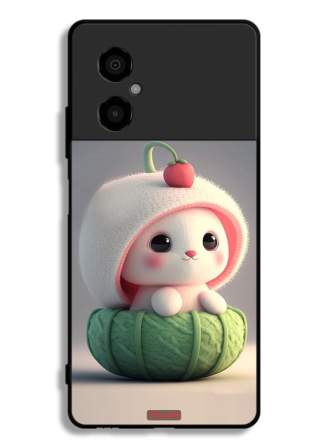 Tolwak Xiaomi Poco M4 5G Protective Case Cover Cute Little Rabbit - Image 2