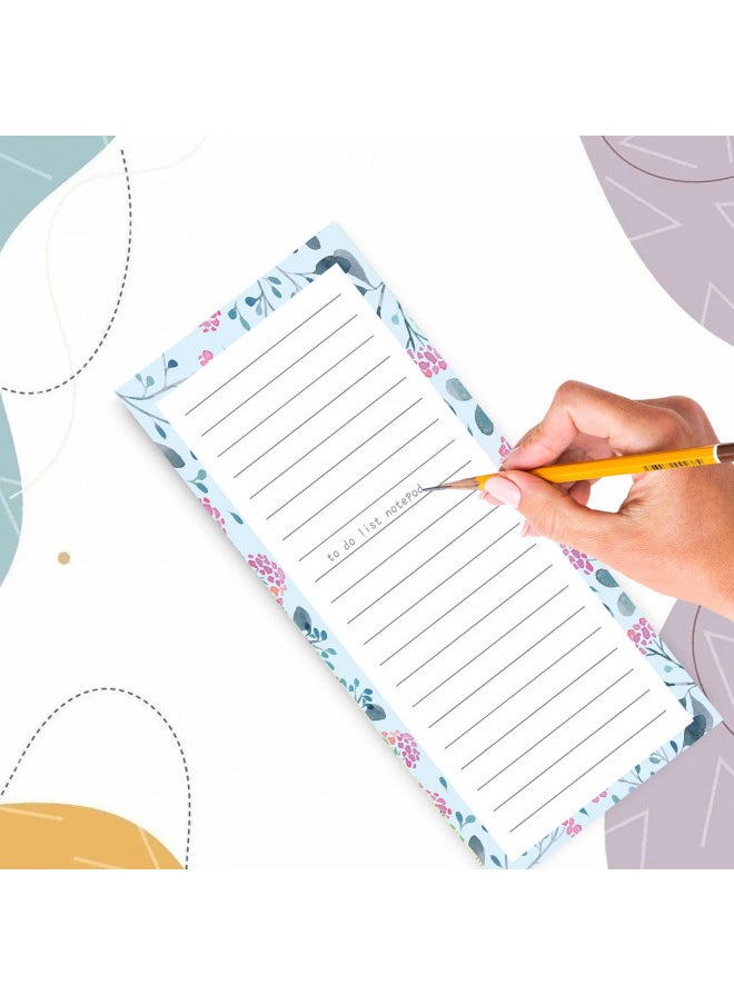 Joyberg - Joyberg Magnetic Notepads for Refrigerator - Flower Design, 50 Sheets Per Pad, 4 Pack Memo Pads for Grocery Lists and To-Dos - Image 1