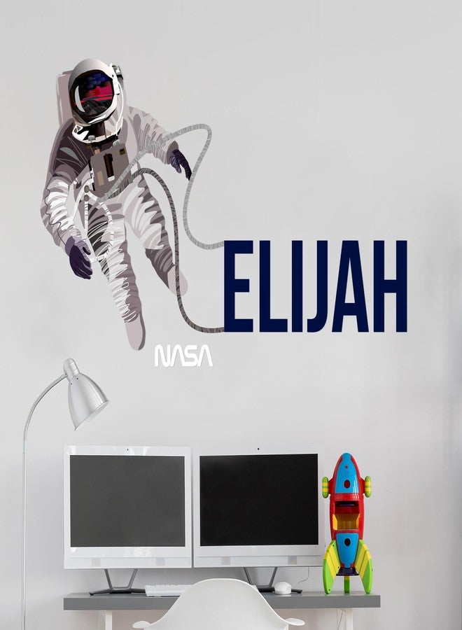 EGD Custom Name NASA Astronaut Wall Decor - Space Decor for Boys' Room - Multiple Sizes and Colors for Perfect Gifts - Image 1