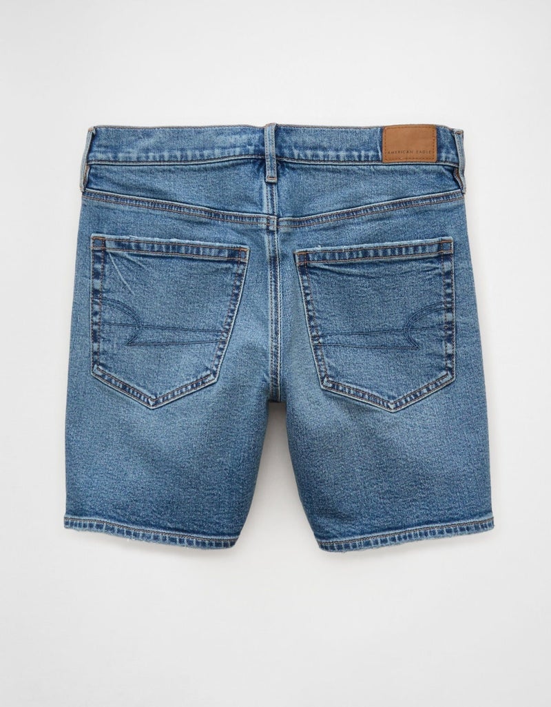 American Eagle AE Strigid Super High-Waisted Relaxed Denim Short - Image 5