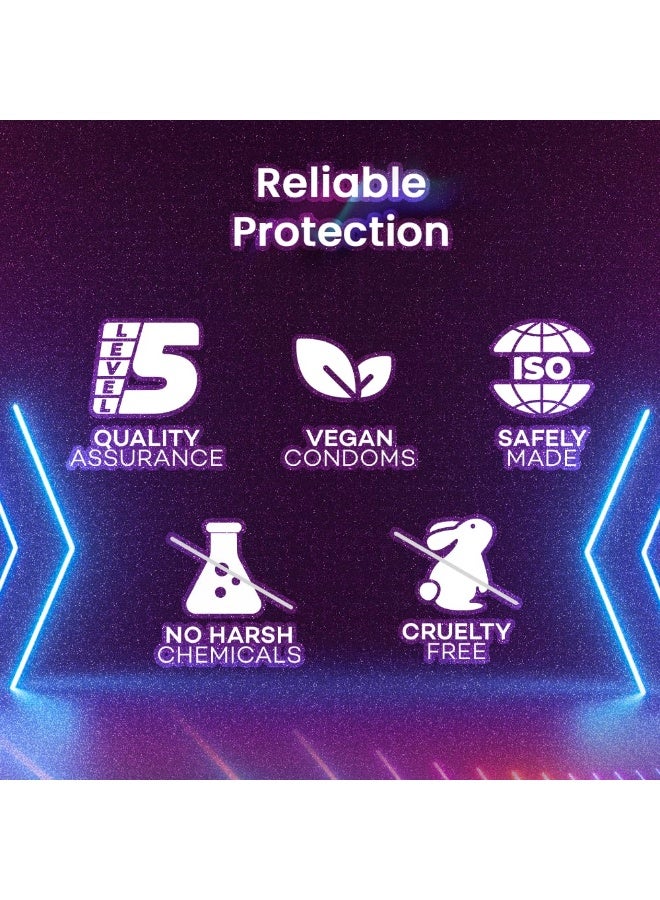 Manforce واقيات ذكرية مانفورس إكسترا باشون فائقة الرقة لتأخير القذف بدون نكهة، 10 قطع - Image 3